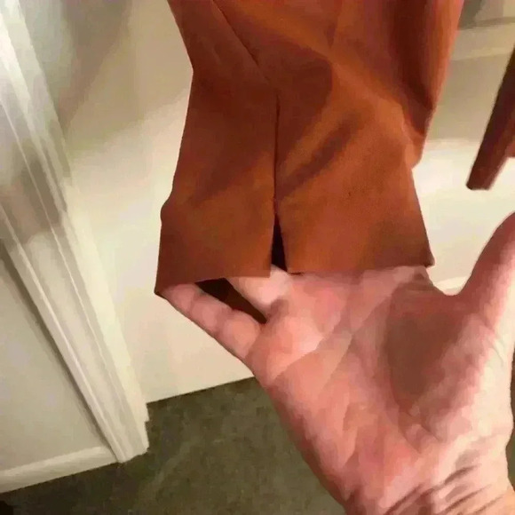 Dorothy Perkins Women’s Size 12 Rust Dress Pants Flat Front with Pockets - Picture 4 of 9